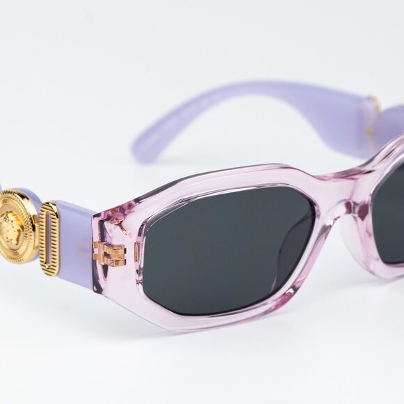 Versace KIDS Sunglasses Transparent Lavender Grey Rectangle VK4429U 552687 - Picture 7 of 10